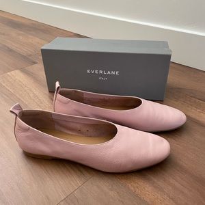 Everlane Pink Day Glove Italian Leather Ballet Flats